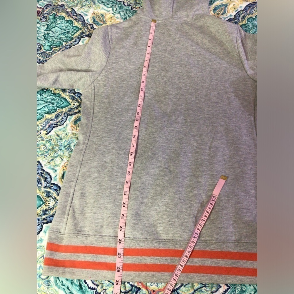 NCAA Clemson Gray XL Hoodie with Orange Graphic and Long Sleeves (0184) - Picture 6 of 7